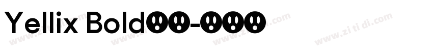 Yellix Bold下载字体转换